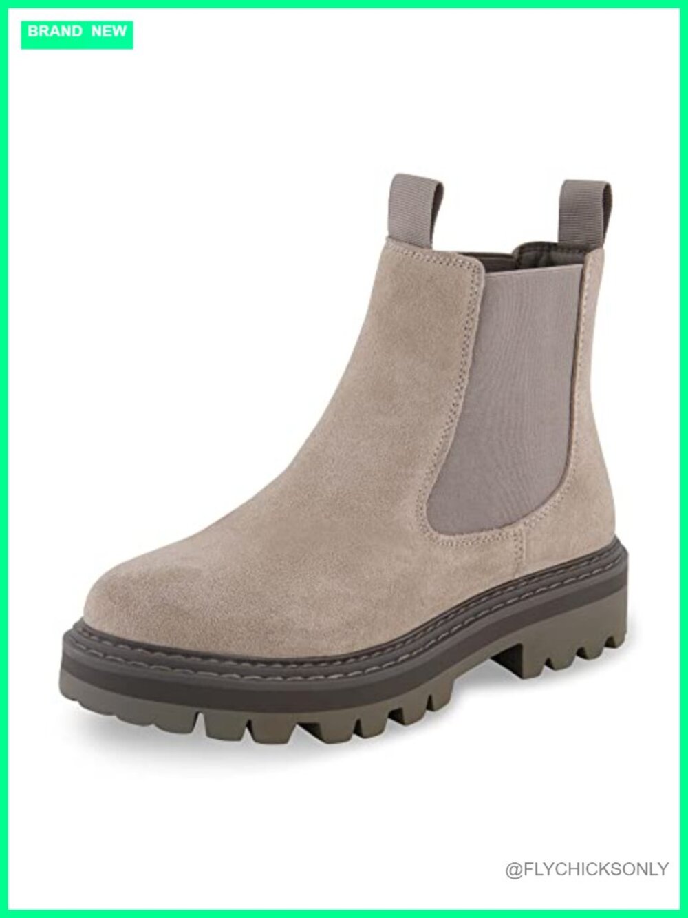 Genuine Suede Chelsea Ankle Boot Memory Foam Pull-On Wide Widths